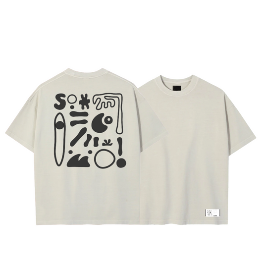 Off White - Abstract Print Tee